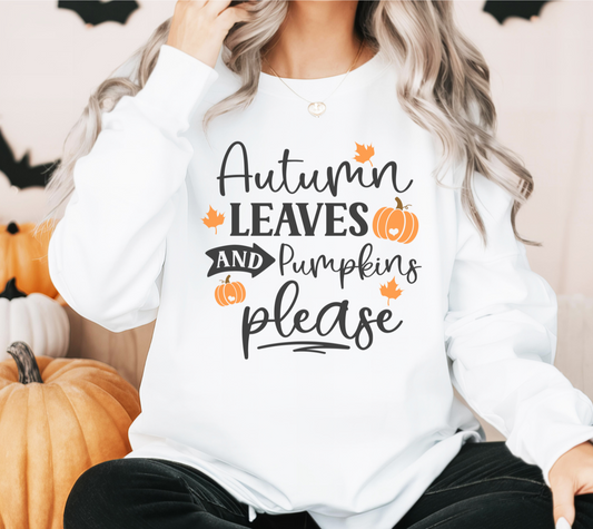 Autumn Leaves And Pumpkin Please